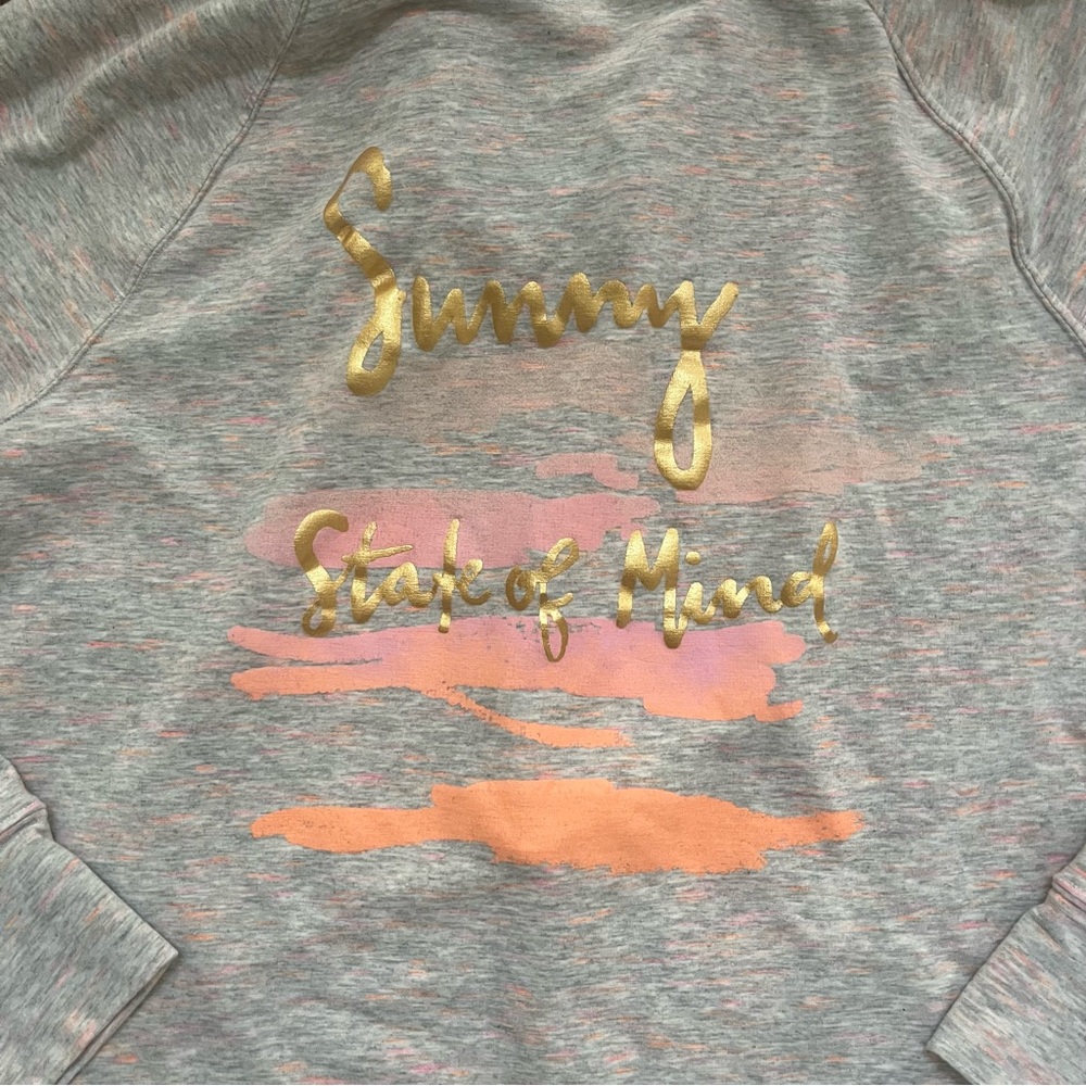 Lilly Pulitzer sunny state of mind skipper 1/2 zip tassel pink orange popover XL - Picture 3 of 11